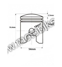 Piest 54 / 14mm Pitbike ATV 