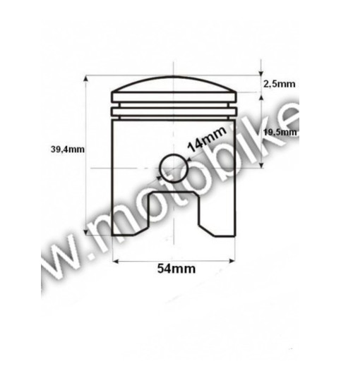 Piest 54 / 14mm Pitbike ATV Piest 54 / 14mm Pitbike ATV