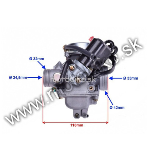 Karburátor ATV skúter PD24J 125 GY6 125/150 157QMI