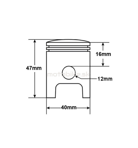 Valec PEUGEOT Buxy Speedfight Elyseo 50ccm 40,00 2T čap 12mm
