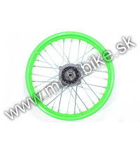 Koleso Pitbike 14" zadné SDG zelené os 12mm