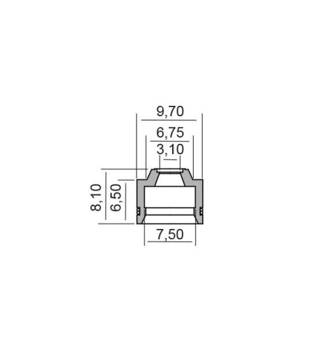 Gufera ventilov 3,1mm