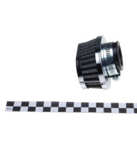 Vzduchový filter 38mm Chróm Ovál