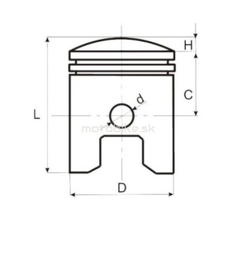 Piest 47,00 / 12mm na SUZUKI RMX SMX skúter ATV
