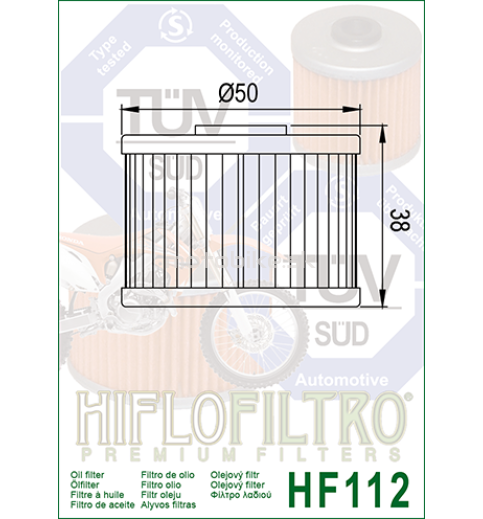 Olejový filter HF112 HIFLOFILTRO 