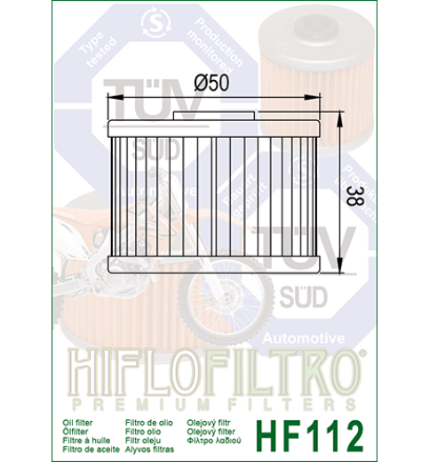 Olejový filter HF112 HIFLOFILTRO Olejový filter HF112 HIFLOFILTRO