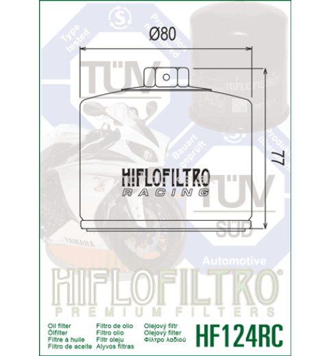 Olejový filter HF124RC HIFLOFILTRO 