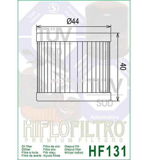 Olejový filter HF131 HIFLOFILTRO 