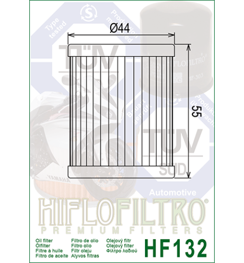 Olejový filter HF132 HIFLOFILTRO Olejový filter HF132 HIFLOFILTRO