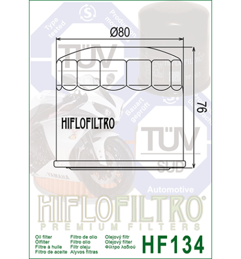 Olejový filter HF134 HIFLOFILTRO Olejový filter HF134 HIFLOFILTRO