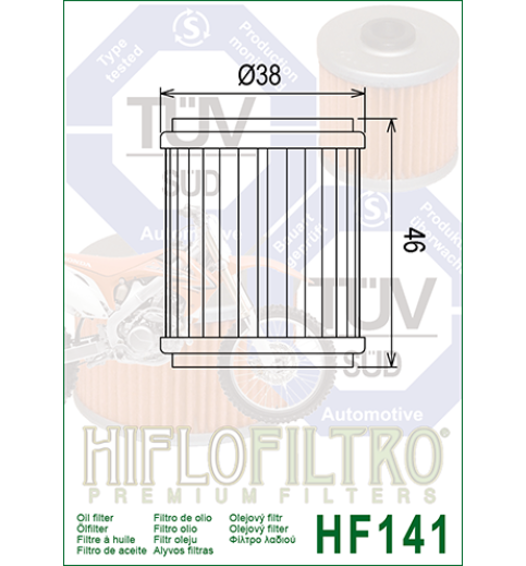 Olejový filter HF141 HIFLOFILTRO Olejový filter HF141 HIFLOFILTRO