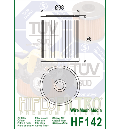 Olejový filter HF142 HIFLOFILTRO 