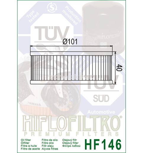 Olejový filter HF146 HIFLOFILTRO 