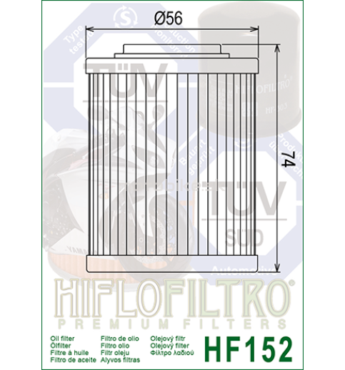 Olejový filter HF152 HIFLOFILTRO 