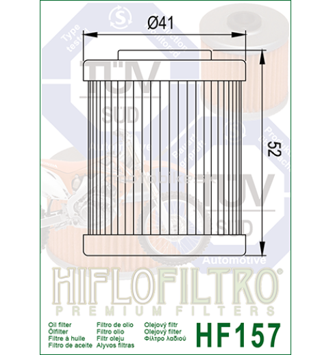 Olejový filter HF157 HIFLOFILTRO 