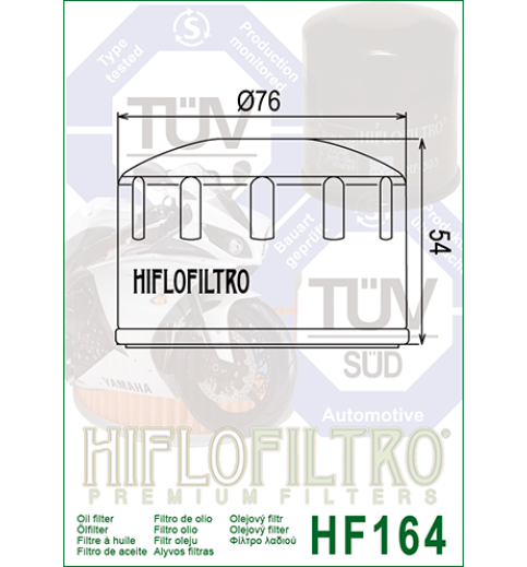 Olejový filter HF164 HIFLOFILTRO Olejový filter HF164 HIFLOFILTRO
