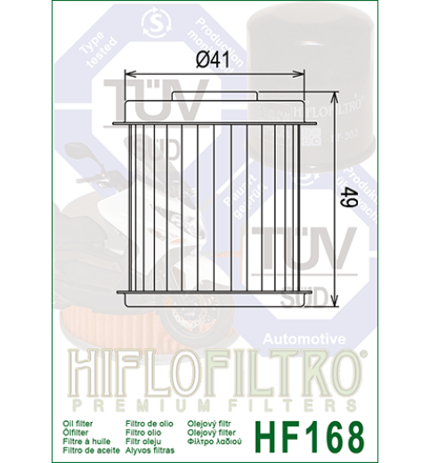 Olejový filter HF168 HIFLOFILTRO 