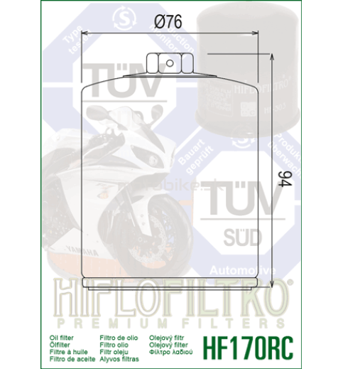 Olejový filter HF170BRC HIFLOFILTRO 
