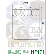 Olejový filter HF171B HIFLOFILTRO 