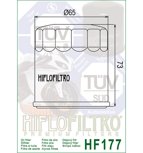 Olejový filter HF177 HIFLOFILTRO Olejový filter HF177 HIFLOFILTRO
