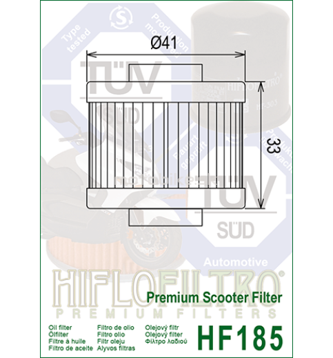 Olejový filter HF185 HIFLOFILTRO 