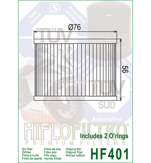 Olejový filter HF401 HIFLOFILTRO 