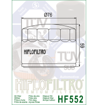 Olejový filter HF552 HIFLOFILTRO 