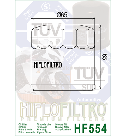 Olejový filter HF554 HIFLOFILTRO
