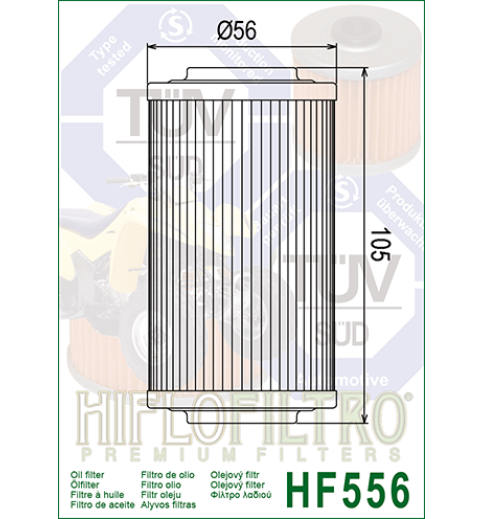 Olejový filter HF556 HIFLOFILTRO Olejový filter HF556 HIFLOFILTRO