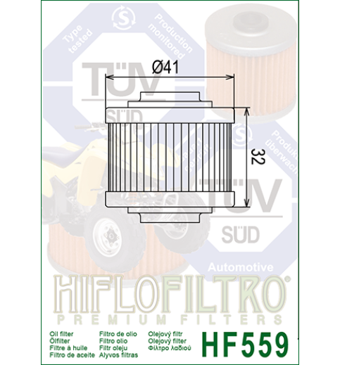 Olejový filter HF559 HIFLOFILTRO Olejový filter HF559 HIFLOFILTRO