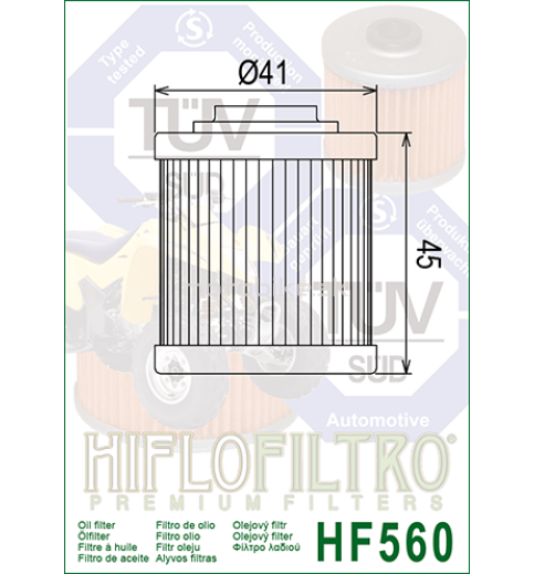 Olejový filter HF560 HIFLOFILTRO