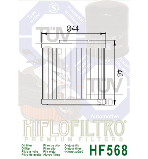 Olejový filter HF568 HIFLOFILTRO Olejový filter HF568 HIFLOFILTRO