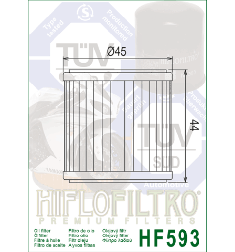 Olejový filter HF593 HIFLOFILTRO Olejový filter HF593 HIFLOFILTRO