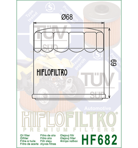 Olejový filter HF682 HIFLOFILTRO Olejový filter HF682 HIFLOFILTRO