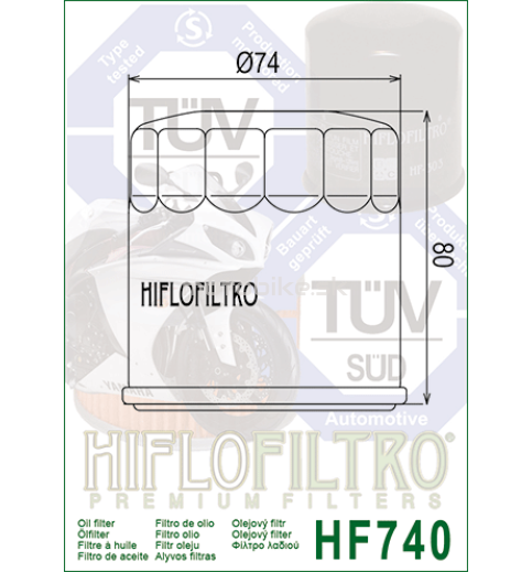 Olejový filter HF740 HIFLOFILTRO