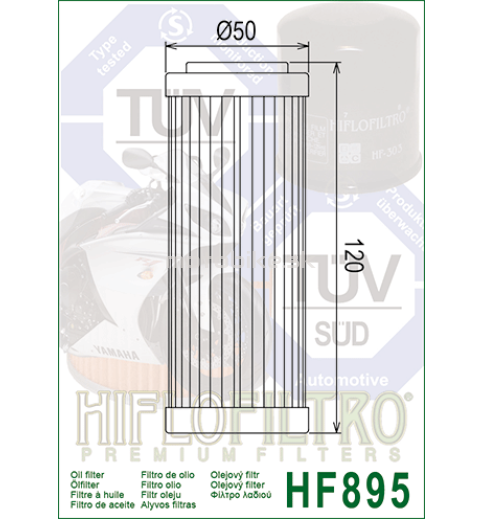 Olejový filter HF895 HIFLOFILTRO 