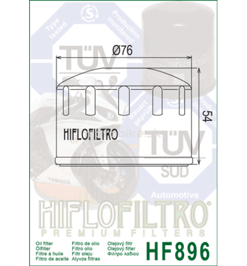 Olejový filter HF896 HIFLOFILTRO 
