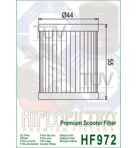 Olejový filter HF972 HIFLOFILTRO