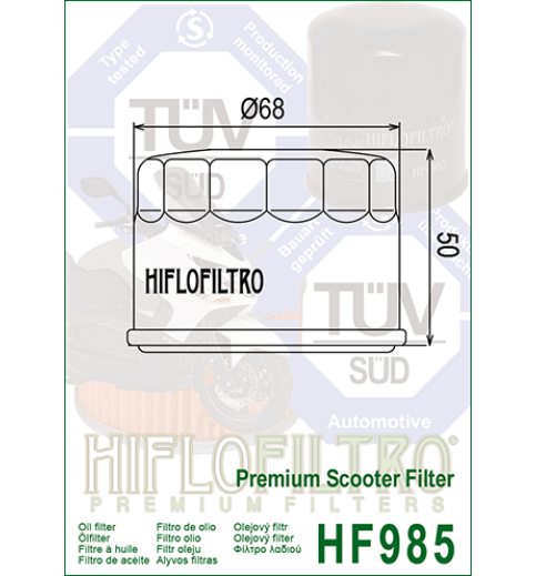 Olejový filter HF985 HIFLOFILTRO