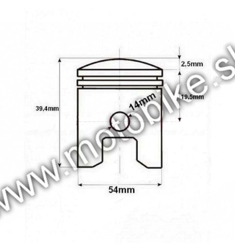 Valec PITBIKE 125cc 54 mm 154FMI Valec PITBIKE 125cc 54 mm 154FMI