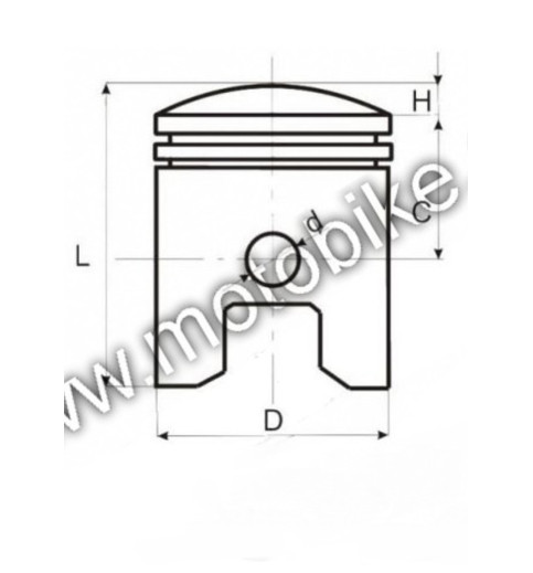 Piest 54 / 14mm Pitbike ATV Piest 54 / 14mm Pitbike ATV
