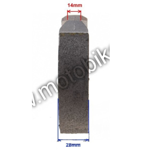Brzdové čeľuste skúter 125 150 130x28mm
