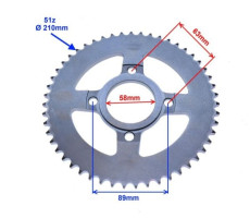 Rozeta 428 / 51 ATV Pitbike Romet Zetka CRS50 125