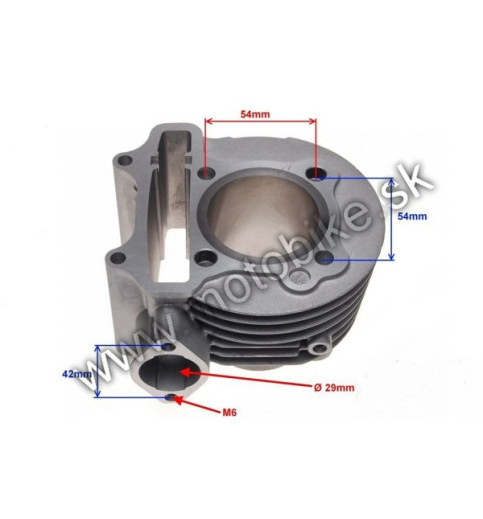 Valec skuter 125 ccm GY6 52,4 4T bez piesta