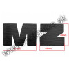 Logo MZ - písmená na nádrž čierne